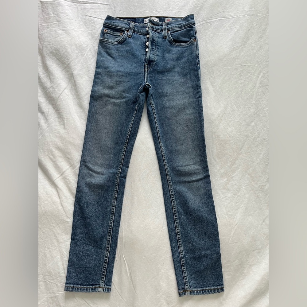 Re/Done Originals 90s High Rise Ankle Crop Jeans Women's Size 26